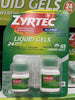 Zyrtec Allergy 24 Hour Relief Liquid Gels 65 Count Sealed Package