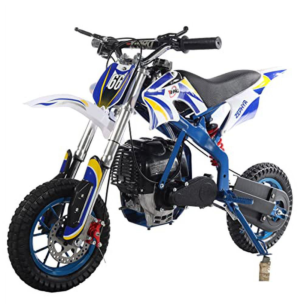 X-Pro Brand New Zephyr 4 Stroke 40Cc Gas Pit Dirt Bike, Mini Bike for Kids, Pull Start 10" Wheels