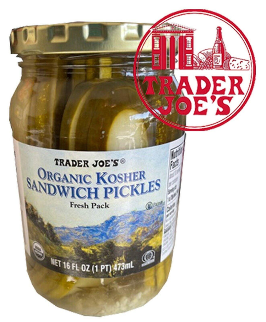 🔥 Trader Joe’S Organic Kossher Sandwich Pickles Slices 16Oz Fresh Pack🔥