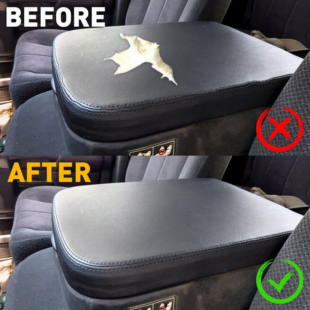 Fits 2002-2008 Dodge RAM 1500、2500、3500 Leather Center Console Lid Armrest Cover