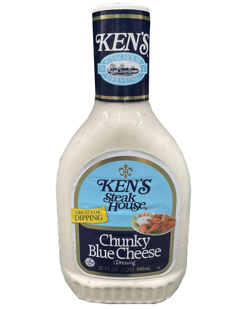 Ken'S Steak House Chunky Blue Cheese Salad Dressing 32 Oz. FREE SHIP