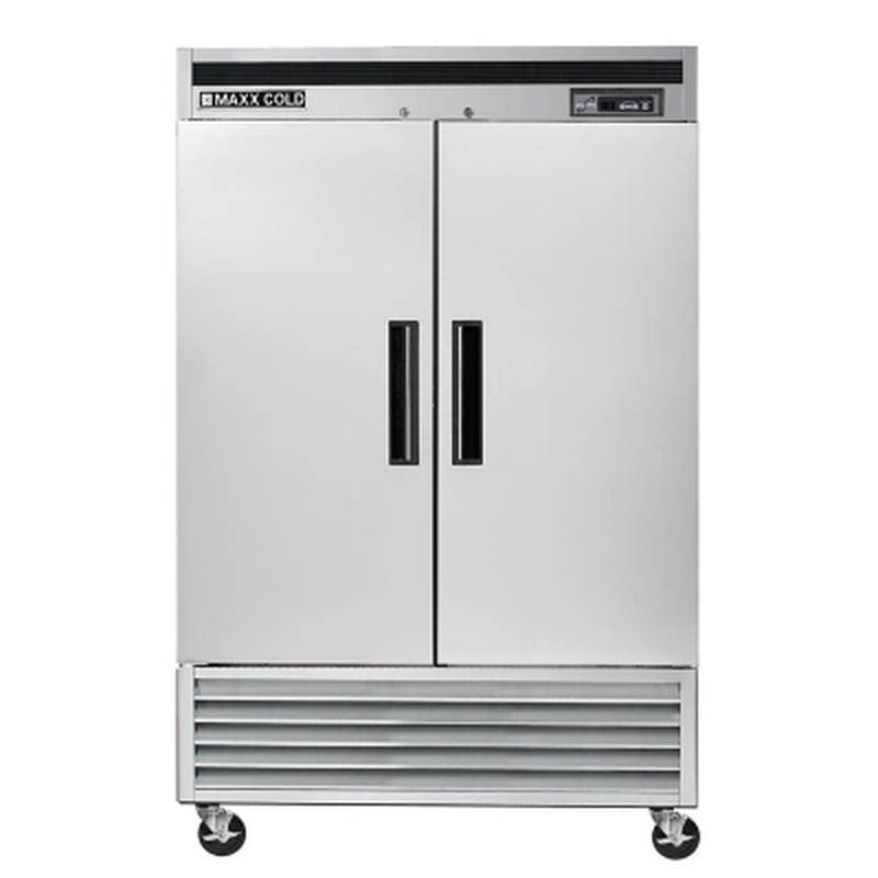 Maxx Cold 54" Commercial Reach-In Freezer with Stainless Interior and Exterior