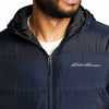 Eddie Bauer Men’S Hooded down Jacket, BLUE - BLACK - GRAY COLOR, FASH SHIPPING !