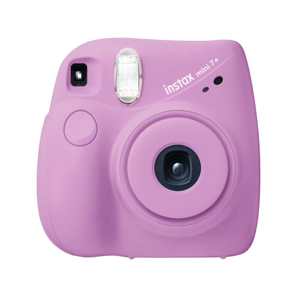 Fujifilm INSTAX Mini 7+ Bundle (10-Pack Film, Album, Camera Case, Stickers), Lavender, Brand New Condition