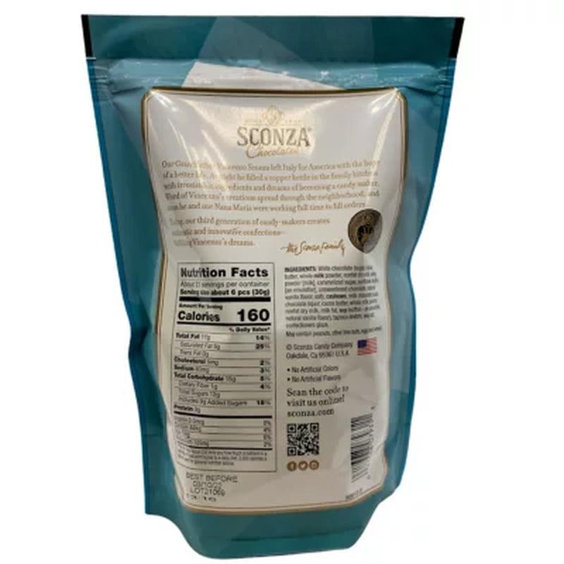 Sconza Milk and White Chocolate Cashews (22 Oz.)