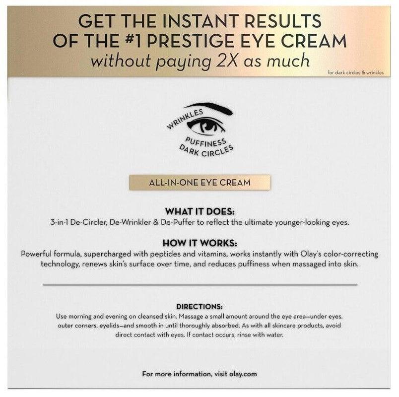 🔥 Olay Eyes Ultimate Eye Cream, 2 Pk./0.4 Fl.Oz.🔥 Hydrates and Restores Eyes