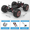 Hot Bee Remote Control Car High Speed RC Cars, 1:10 Scale 46KM/H 4WD off Road Monster Trucks,Gift for Boys Adults