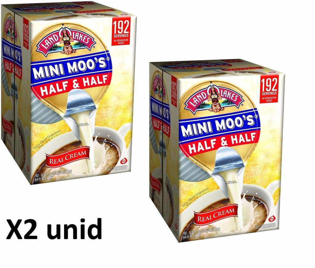 X2 Land O Lakes Mini Moos Creamer Half and Half 192Ct Refriger Coffee Kering 425