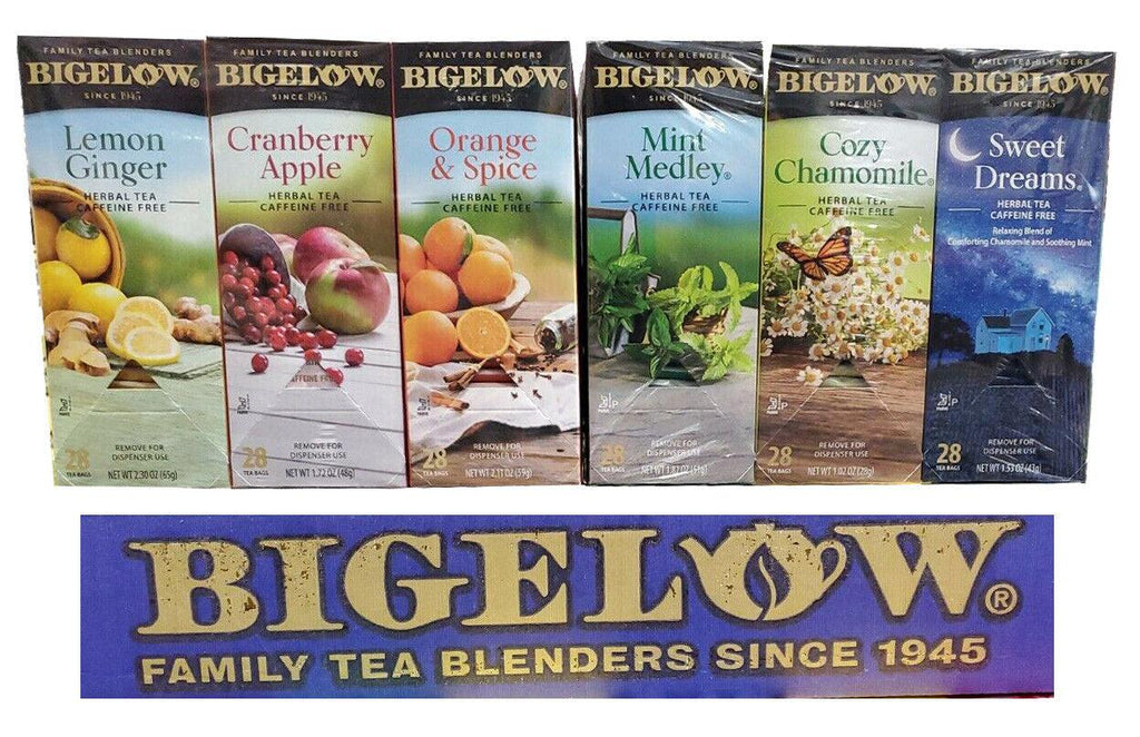 🔥 Bigelow Herbal Tea Assortmet 6/28 CT Lemon Cranberry Orange Mint Cozy Sweet🔥