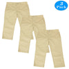 Boys Slim Straight Flat Front School Uniform Pants(Little Boys,Big Boys)(3-Pack)