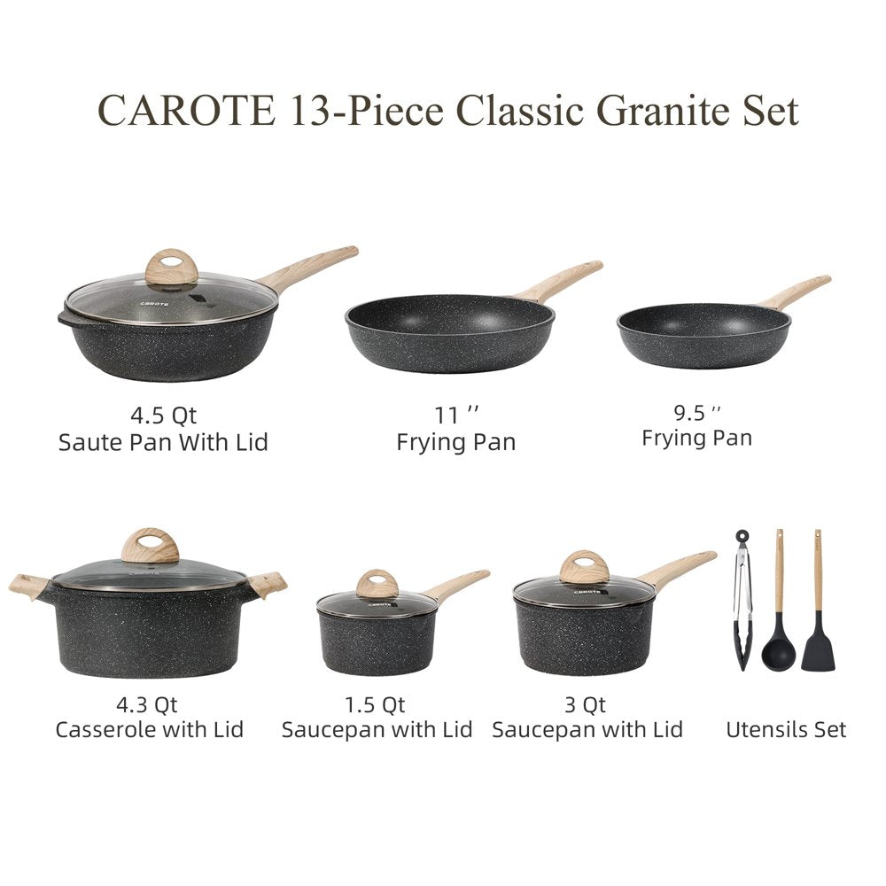Buy Carote Granite Nonstick Tea Pan with Lid and Handle, Saucepan