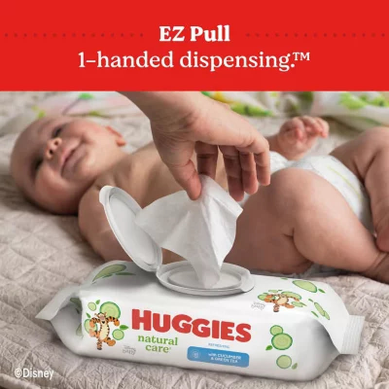 Huggies Natural Care, Refreshing Clean Baby Wipes, 17 Packs (1088 Ct.)