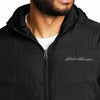 Eddie Bauer Men’S Hooded down Jacket, BLUE - BLACK - GRAY COLOR, FASH SHIPPING !