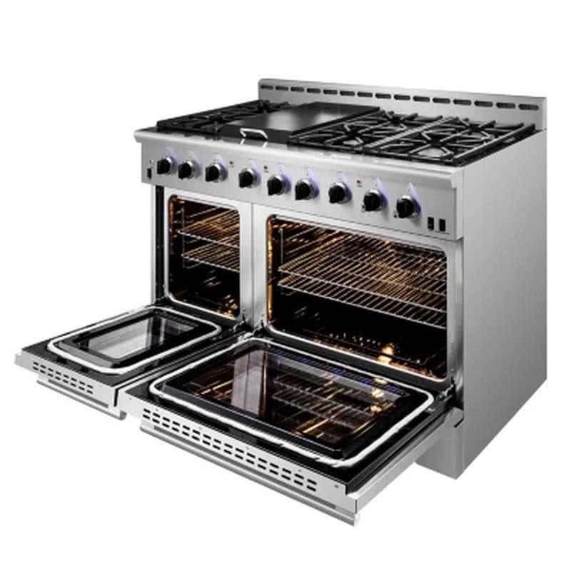 NXR 48 In. LED Professional Style 7.2 Cu. Ft. Freestanding Gas Range