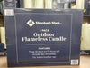 MEMBER'S MARK 3PACK OUTDOOR FLAMELESS CANDLE~ IVORY~NEW