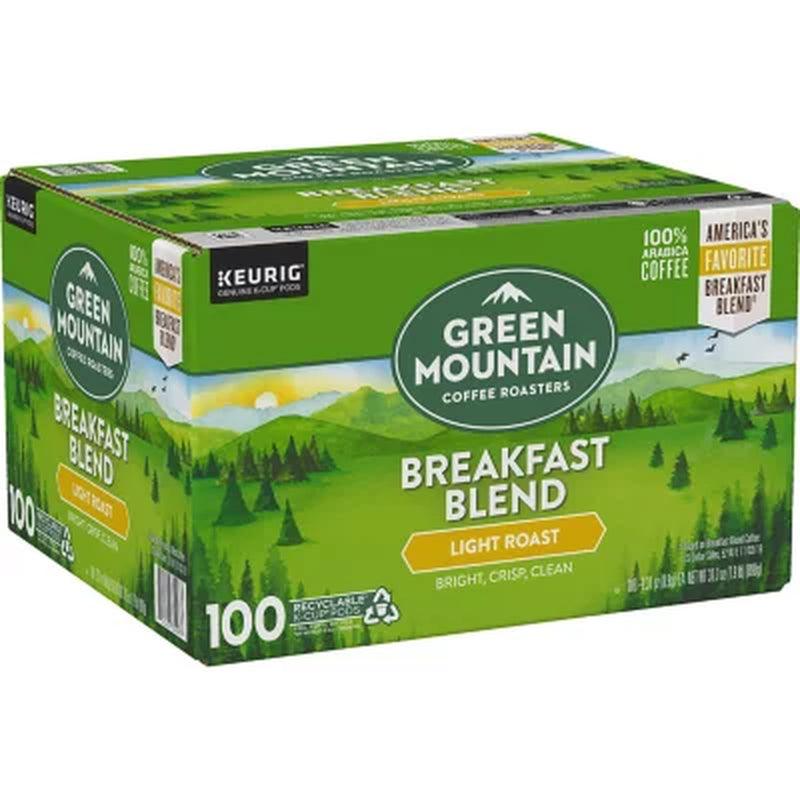 Green Mountain Coffee K-Cup Pods, Breakfast Blend (100 Ct.)