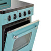 Unique Classic Retro 30" 3.9 Cu/Ft Freestanding 5-Element Electric Range with Convection Oven in Ocean Mist Turquoise