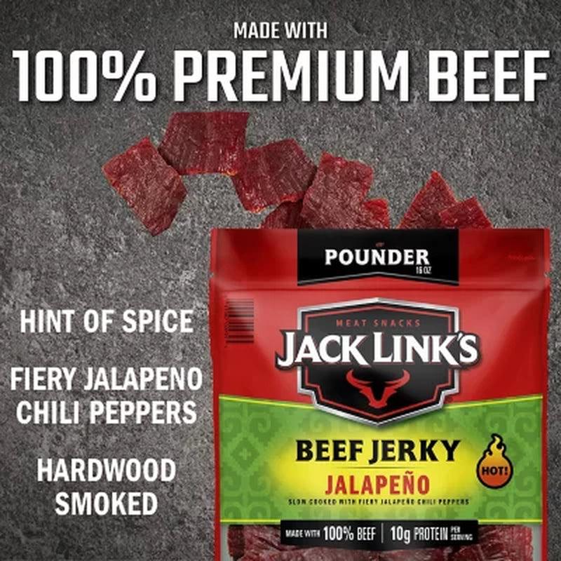 Jack Link'S Beef Jerky, Jalapeno (16 Oz.)