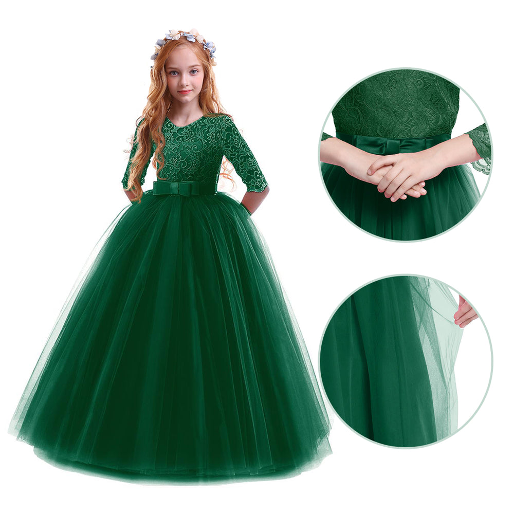 IBTOM CASTLE Flower Girls Pageant Ball Gowns Kids Chiffon