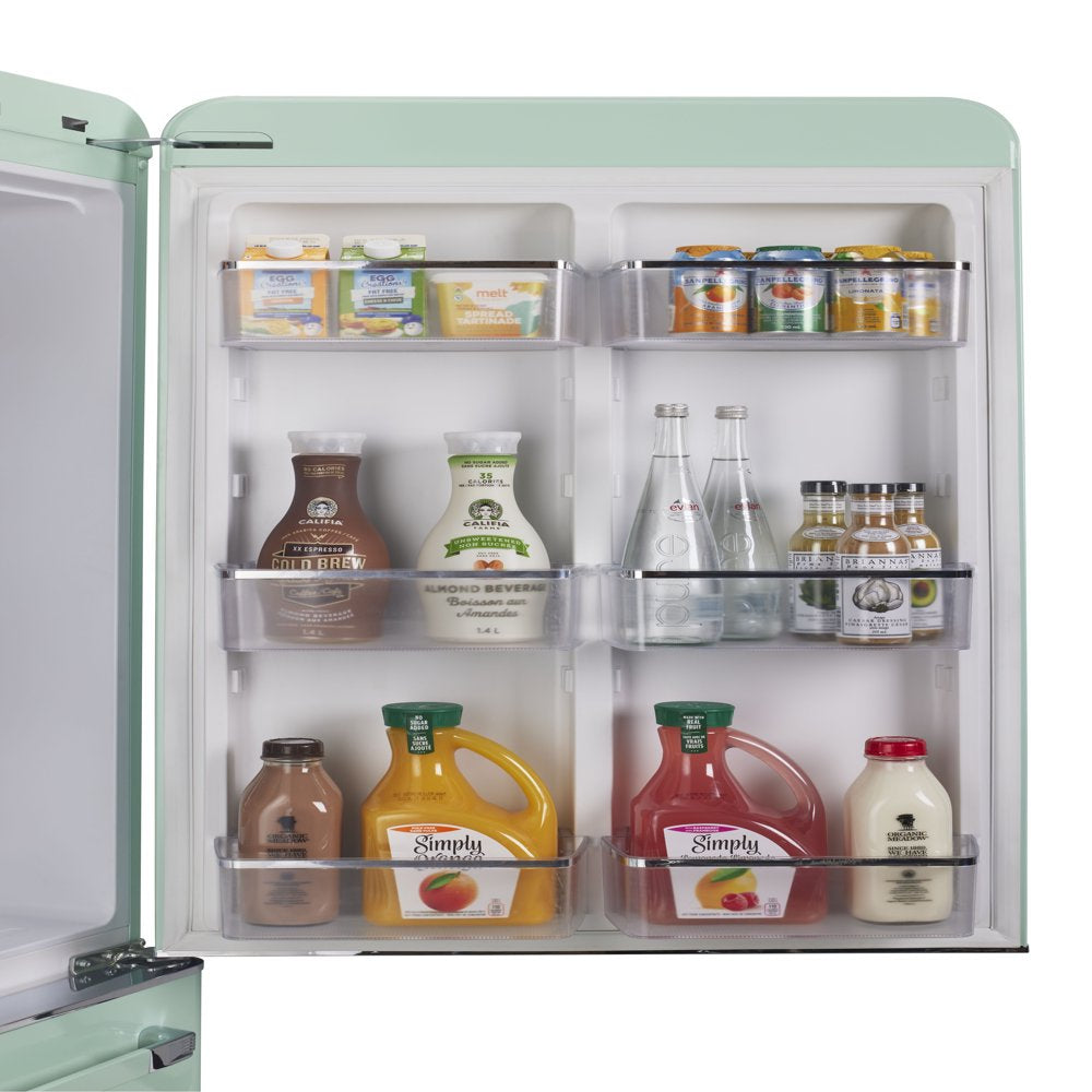 Unique Classic Retro 30" Frost Free 17.7 Cu/Ft Freestanding Bottom Freezer Refrigerator, ENERGY STAR Certified