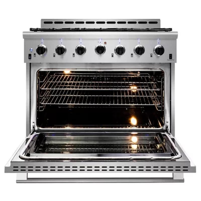 NXR 36 In. Professional Style 5.5 Cu. Ft. Freestanding Gas Range