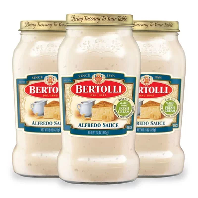 Bertolli Alfredo Sauce with Aged Parmesan Cheese (15 Oz., 3 Pk.)