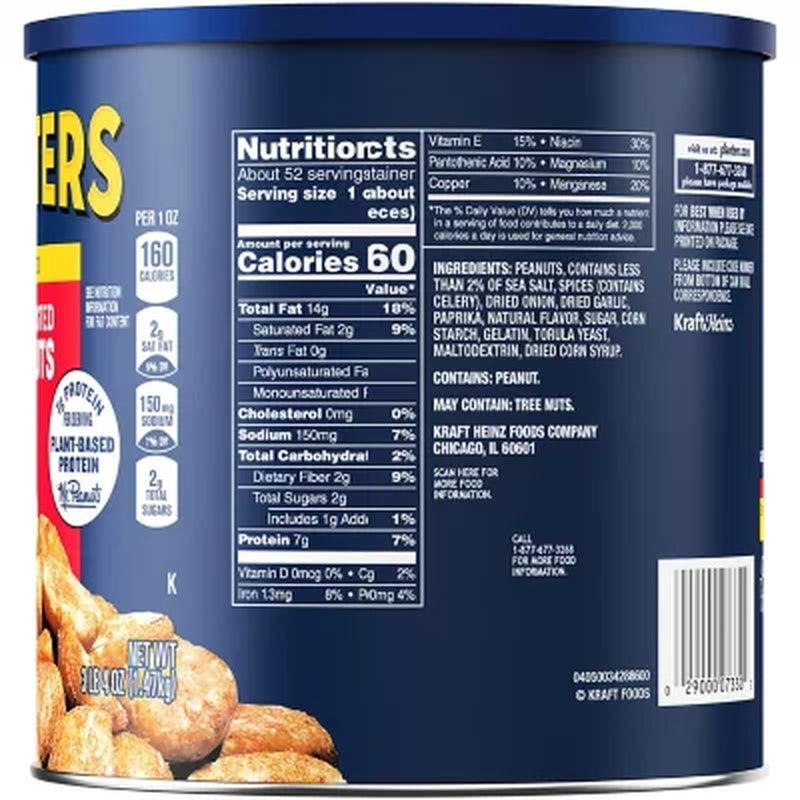 Planters Salted Dry Roasted Peanuts Canister (52 Oz.)