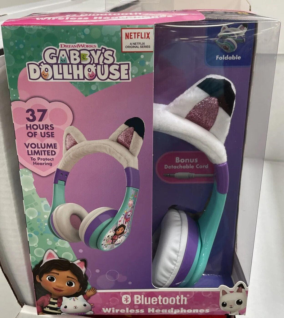 Ekids - Gabby'S Dollhouse Wireless Over-The-Ear Headphones - Aqua