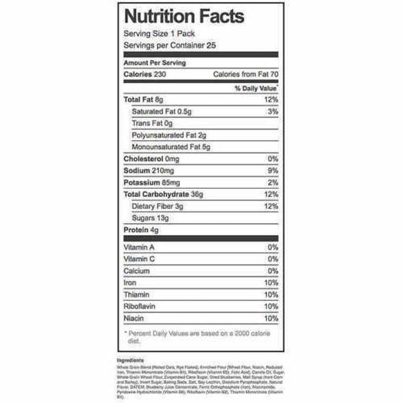 Belvita Breakfast Biscuits, Blueberry 1.76 Oz.25 Packs of 4 Cookies 2Lb 12Oz