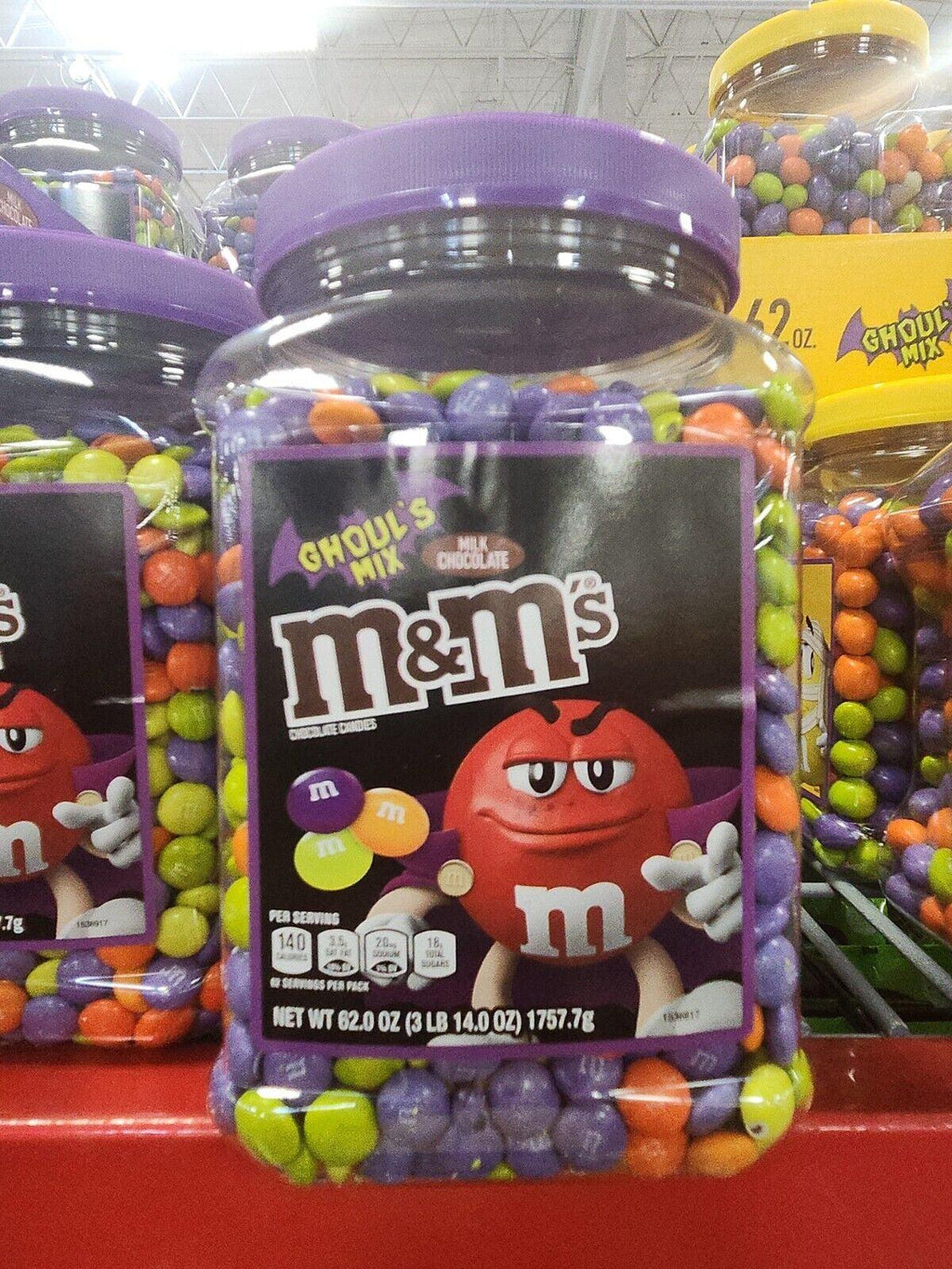 M&M's Ghoul's Mix Milk Chocolate Halloween Candy Jar - 62 oz