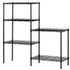 Ktaxon 5 Tier Layer 59"X21"X11.5" Storage Rack, Wire Shelving Adjustable Steel Storage Rack Organizer Kitchen, Black