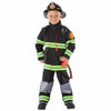 Black Child Firefighter Costume Size 3 -4 with Hat and Accessories Teetot & Co