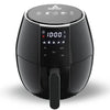 Sanptent 5.8 Quart Air Fryer, Electric Hot Oven Oilless Multifunctional Cooker with Digital LED Touchscreen, Auto Shut-Off, ETL Certified, Best Present Gift (Black)