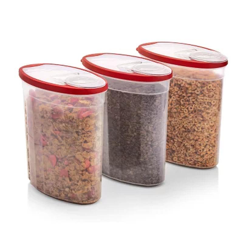 Rubbermaid Cereal Keeper Containers, Three 24 Cup Cereal Keeper Food