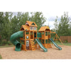 Kidkraft Paramount Wooden Swing Set with Two Clubhouses