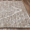 Luxe Weavers Victoria 4620 Distressed Floral Area Rug Carpet, Beige / Size 5X7