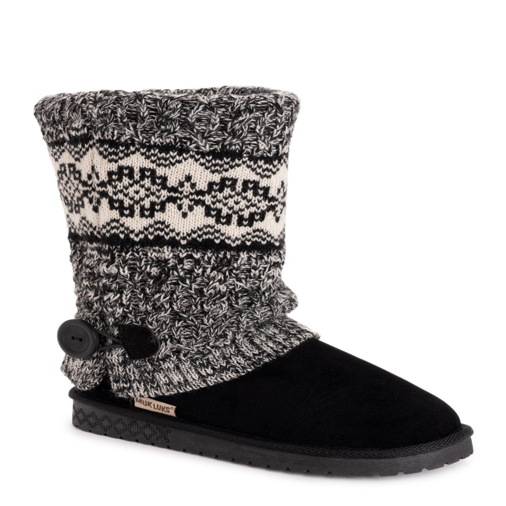 MUK LUKS Women'S Janie Knit Cuff Mid-Calf Boot