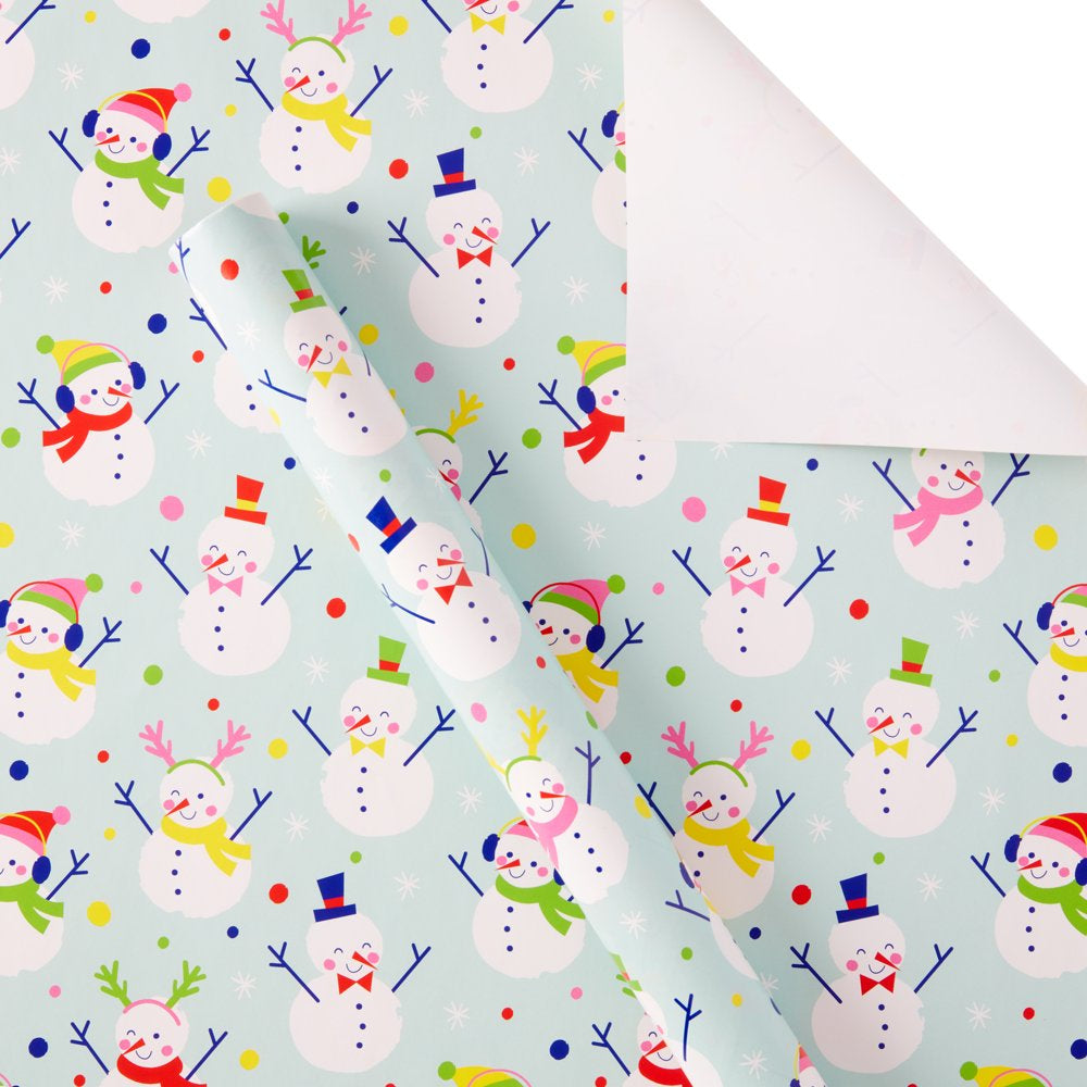 Holiday Time Whimsical Multi-Pack Wrapping Paper Christmas, Multi-Colored 30 in 120 Sq Ft