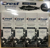 Crest 3D 4 PACK White Charcoal Toothpaste, 4.1Oz Each, NEW