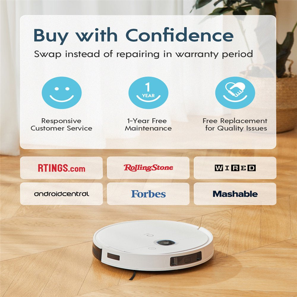 Yeedi Vac 2 Robot Vacuum and Mop 3D Obstacle Avoidance 3000Pa Home Mapping