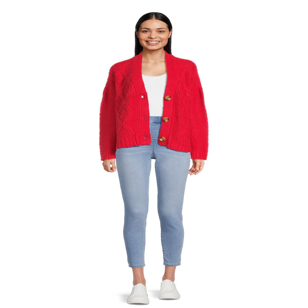 RD Style Women’S Cable Knit Cardigan, Sizes S-3XL