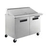 Maxx Cold X-Series Commercial Refrigerated Prep Station, Stainless Steel (12 Cu. Ft.)