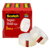 Scotch Super Hold Tape, 3/4 in X 800 in per Roll, 3 Rolls