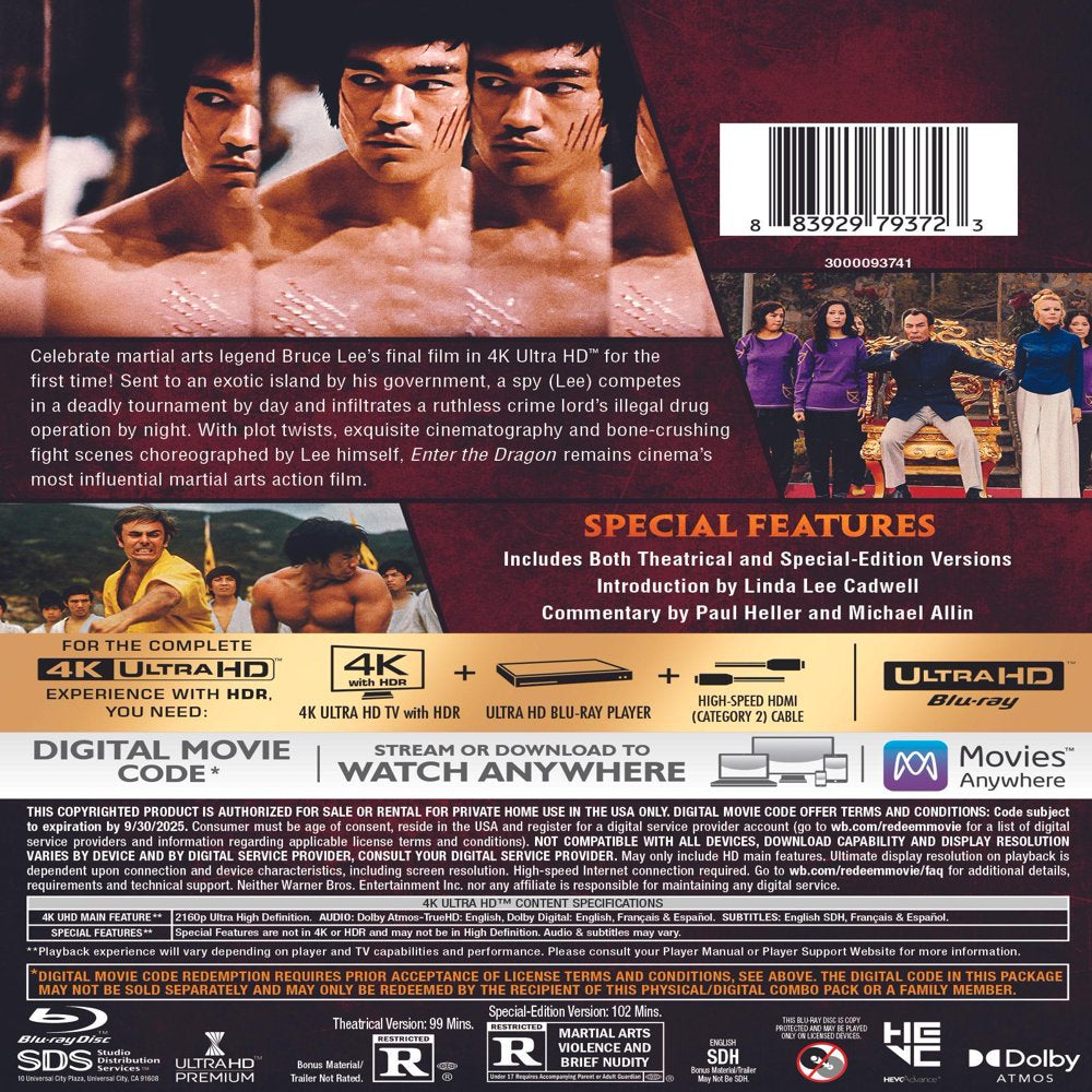 Enter the Dragon (4K Ultra HD + Digital Copy)