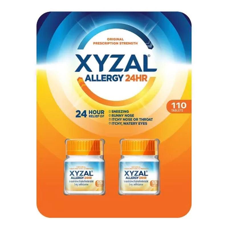 Xyzal Adult Allergy 24HR, Allergy Relief Tablets (55 Ct., 2 Pk.)