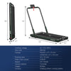 Superfit 2.25HP 2 in 1 Folding under Desk Treadmill W/ Remote Control APP, Single Display Screen Green