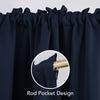 Deconovo Blackout Curtains Rod Pocket Room Darkening Curtain Panels, Set of 2, Multiple Sizes & Colors Available