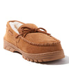 EZ Feet by Dearfoams Genuine Suede and Shearling Wool Moccasin