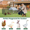 Pawgiant 86''X40''Chicken Coop Large Metal Chicken Cage House Waterproof