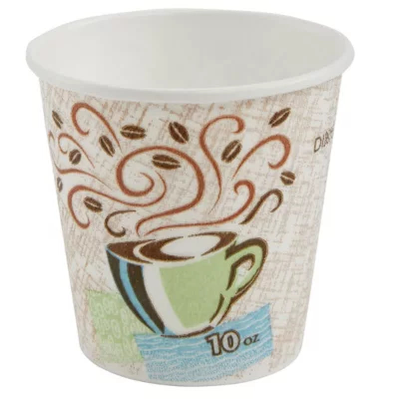 Dixie Perfectouch Insulated Hot/Cold Paper Cups, Coffee Haze (Choose Count & Size)